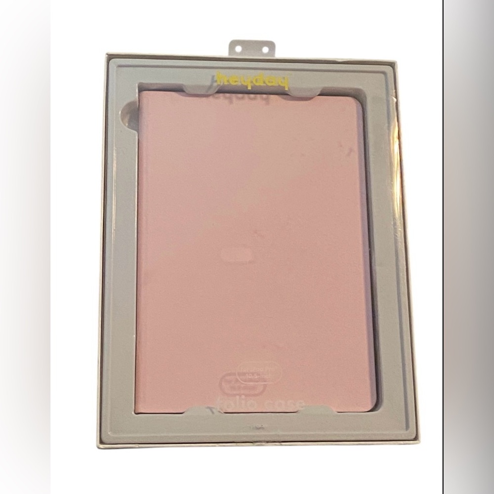 heyday Light Pink Tablet Folio Case - Soft Protective Cover